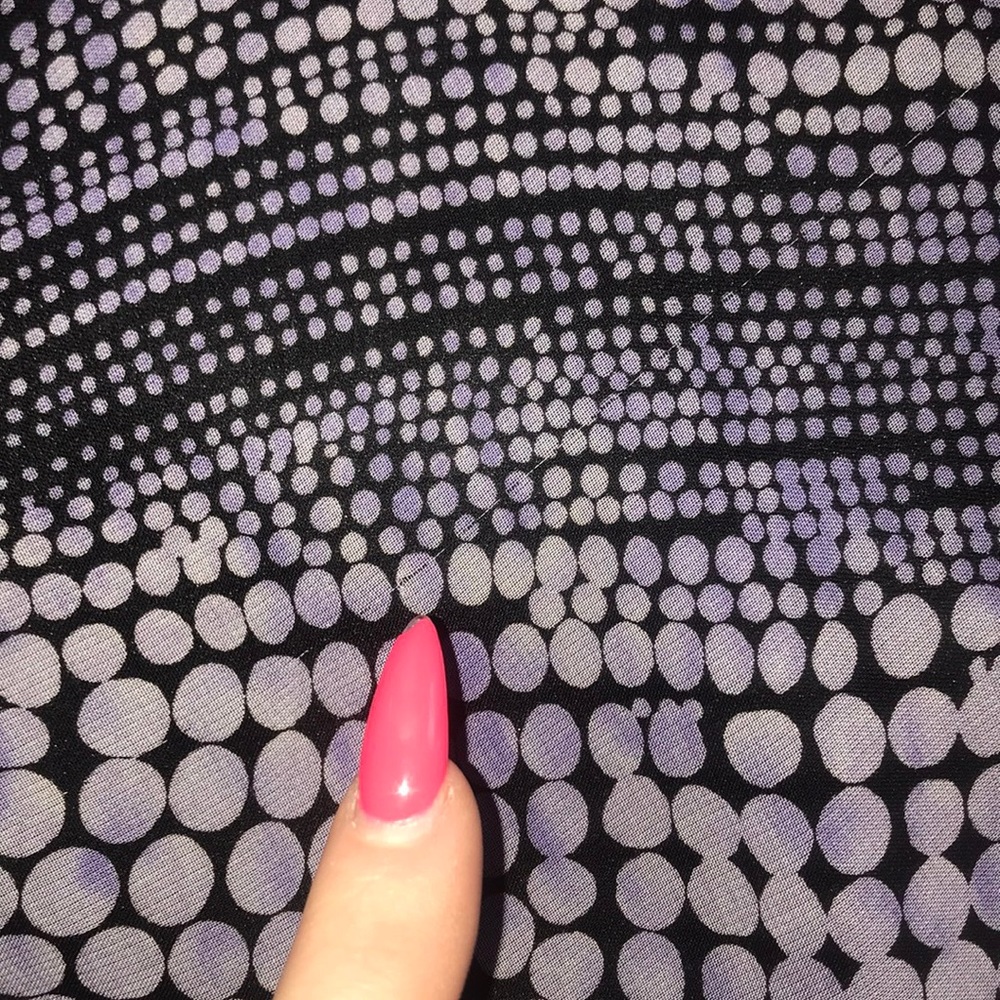 Pretty black & purple chiffon skirt - Picture 6 of 7
